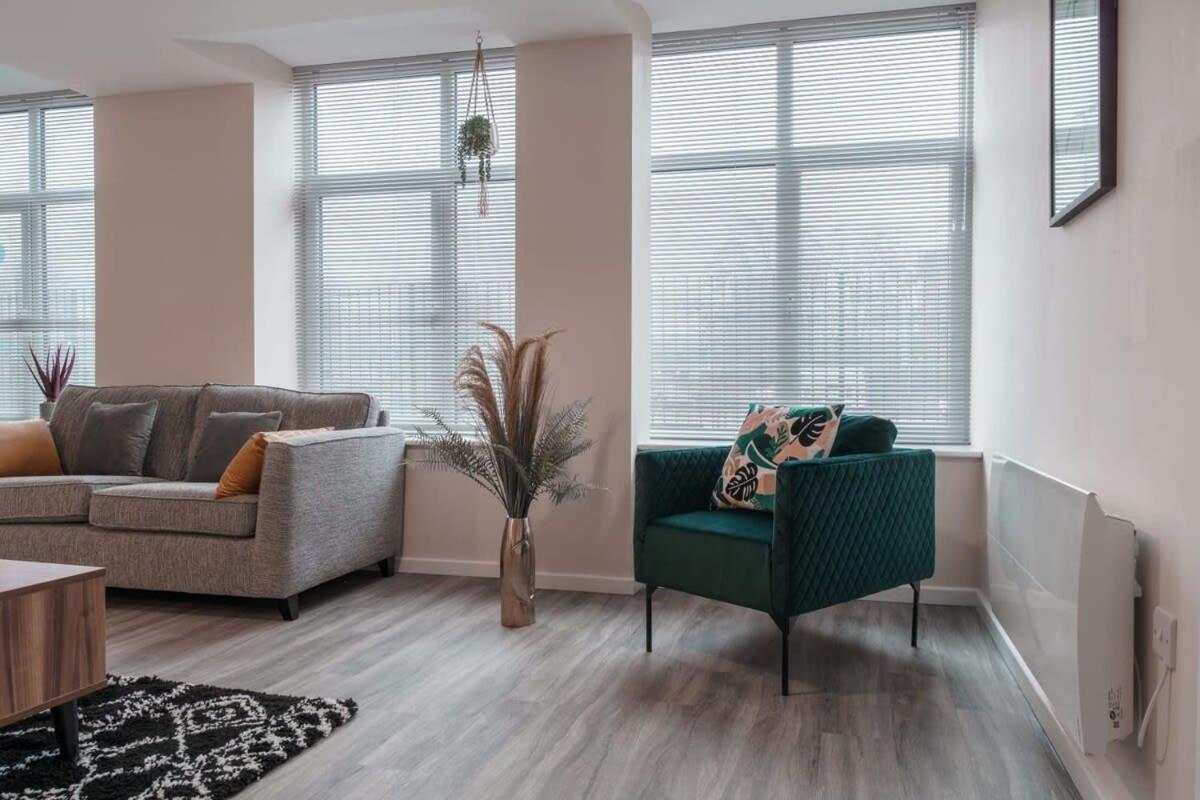 Contemporary 2 Bed Manchester Apartment - Sleeps 4 Bagian luar foto